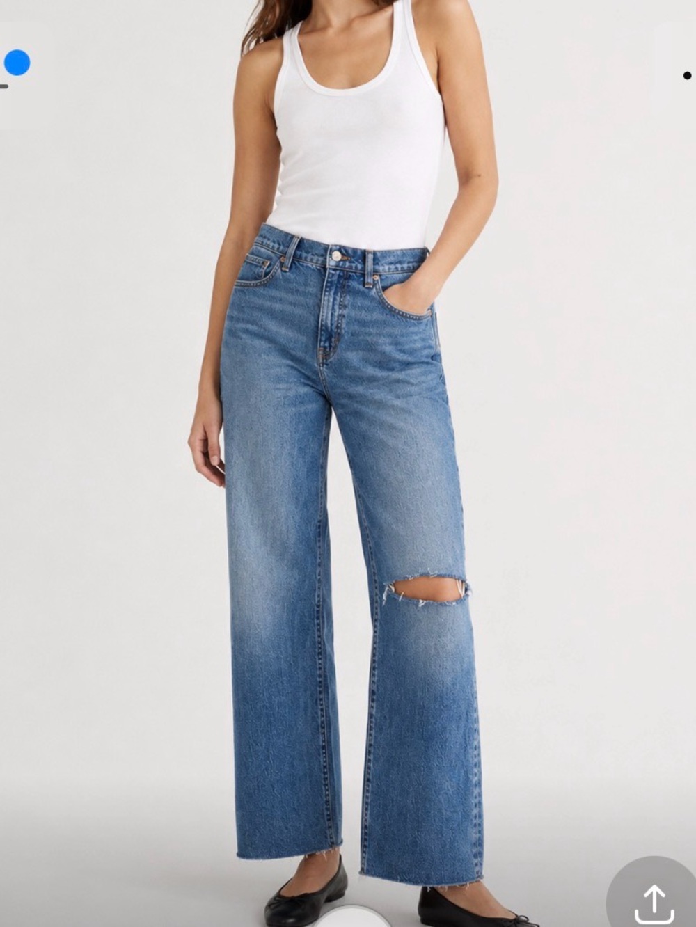 J.Crew Full Length wide leg jeans size 28